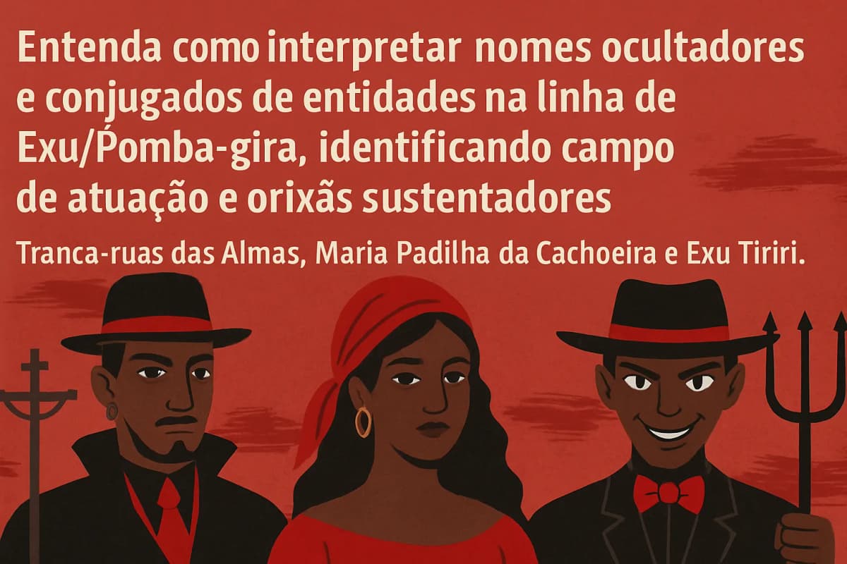 Como interpretar nomes de entidades (Tranca-ruas, Maria Padilha, Tiriri): fundamentos e campos de atuação