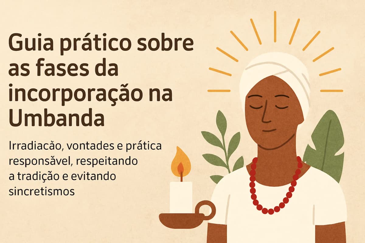 Incorporação na Umbanda: fases, irradiação e desenvolvimento seguro da mediunidade