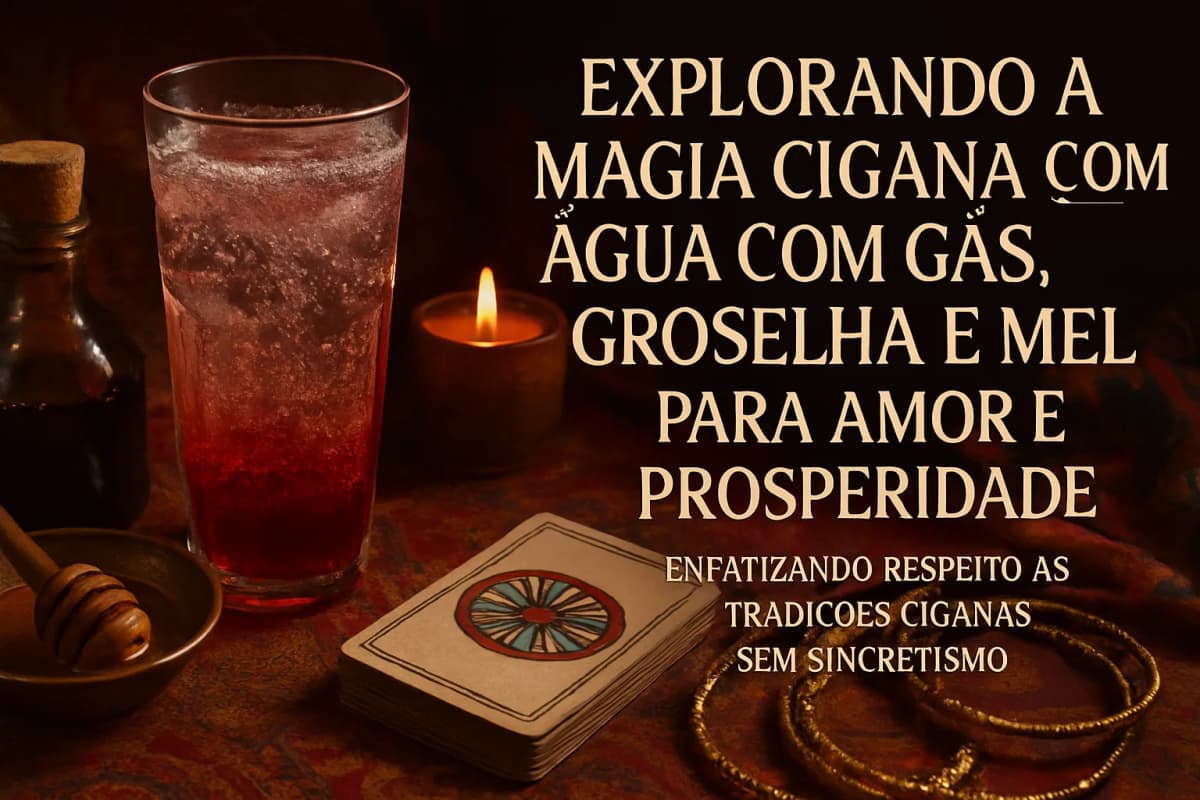 Magia Cigana: Ritual de Água com Gás e Groselha para o Amor e Prosperidade