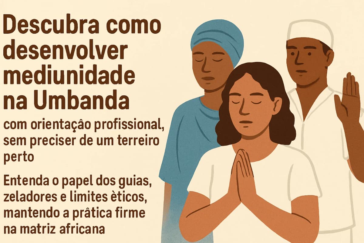 Umbanda: Desenvolvimento mediúnico responsável mesmo sem terreiro próximo