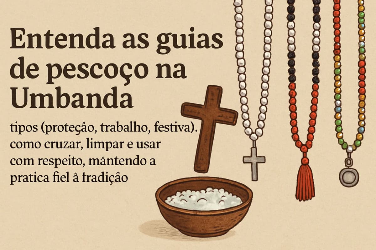 Guia de Pescoço na Umbanda: função, tipos e cuidados