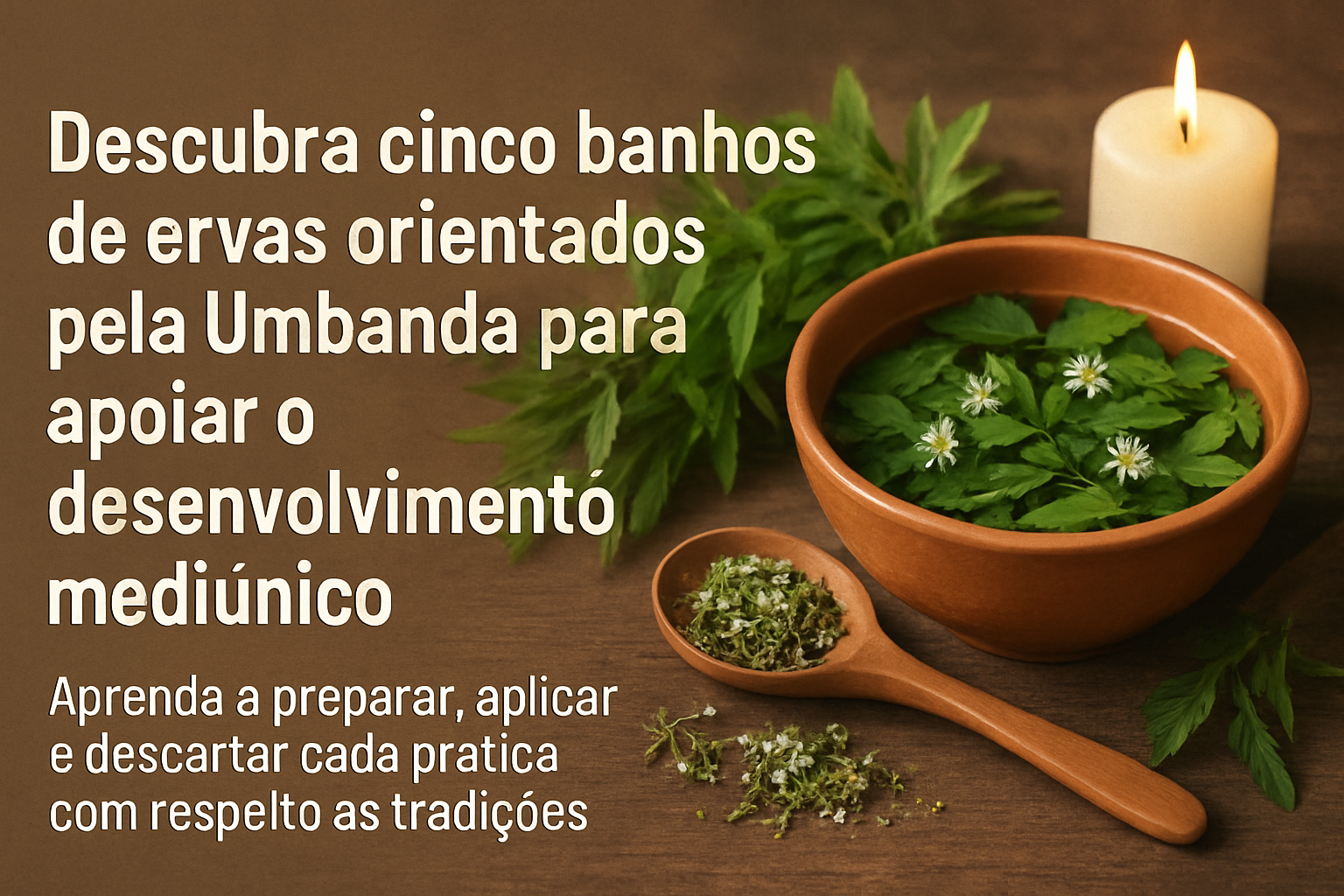 Imagem de capa do artigo: Banhos de Ervas na Umbanda: 5 práticas para facilitar o desenvolvimento mediúnico