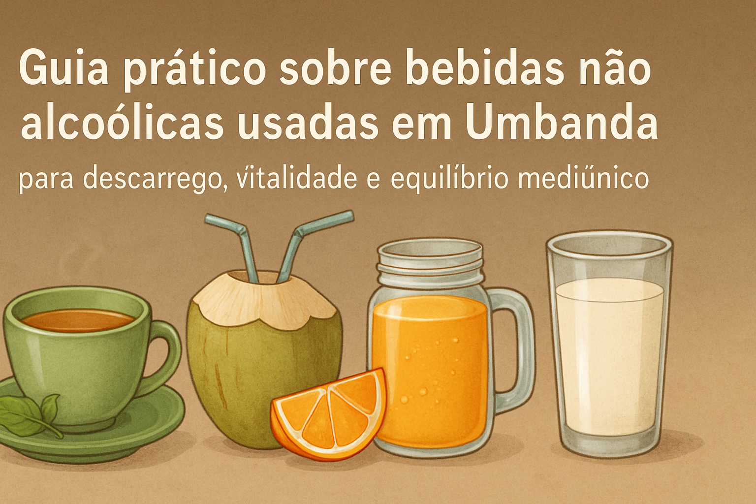 Imagem de capa do artigo: Bebidas na Umbanda: alternativas sem álcool para descarrego, vitalidade e respeito à tradição
