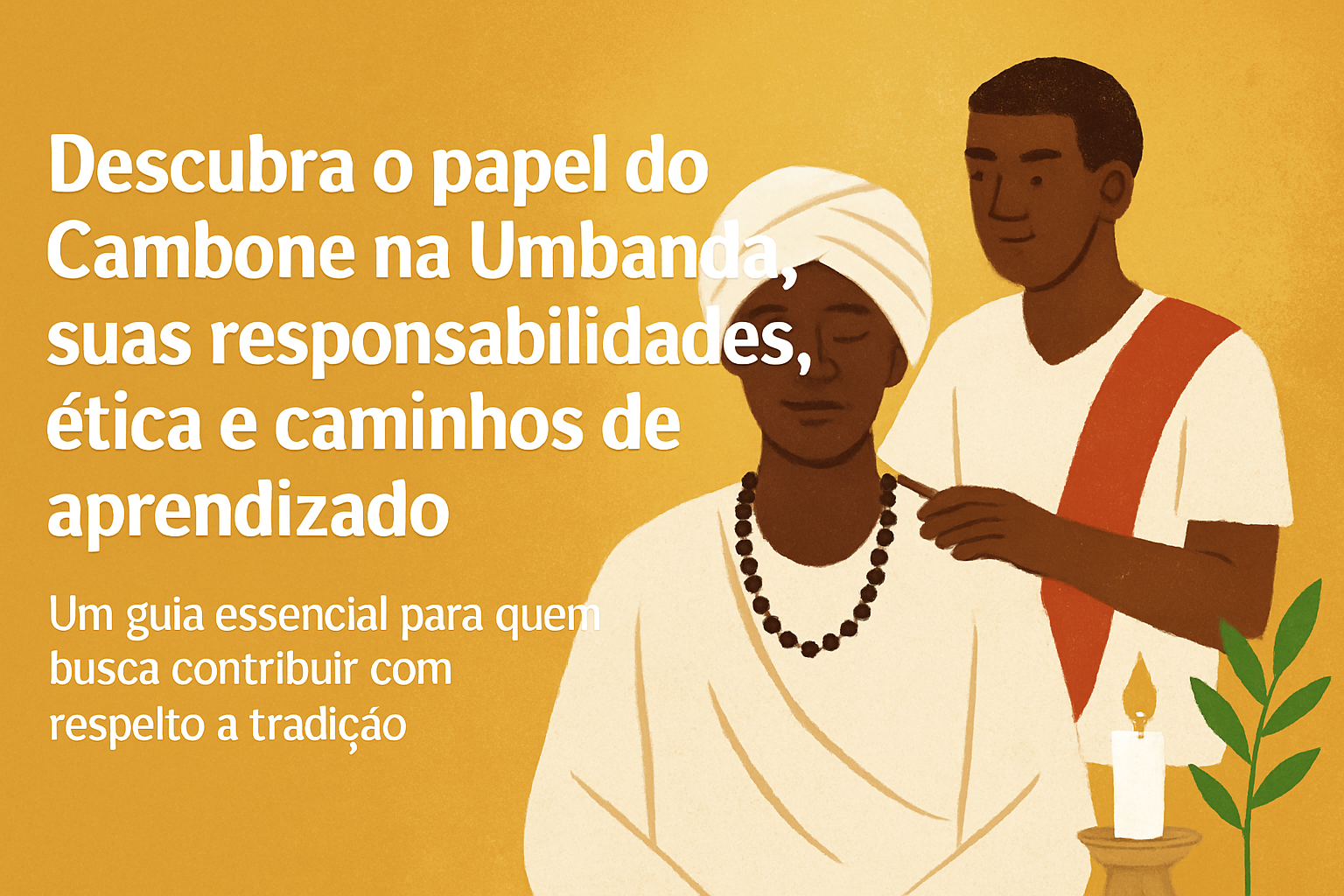 Imagem de capa do artigo: Cambone na Umbanda: o pilar invisível que sustenta os trabalhos do terreiro