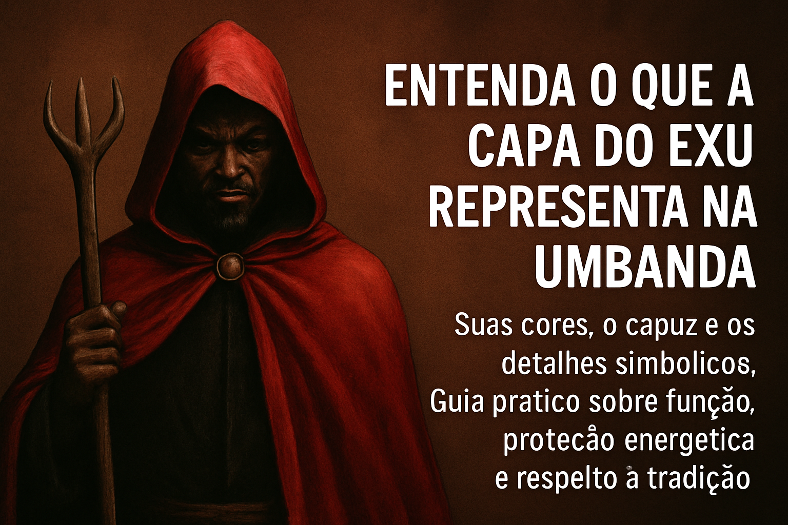 Imagem de capa do artigo: Capa de Exu na Umbanda: Significado, Propriedades e Proteção Energética