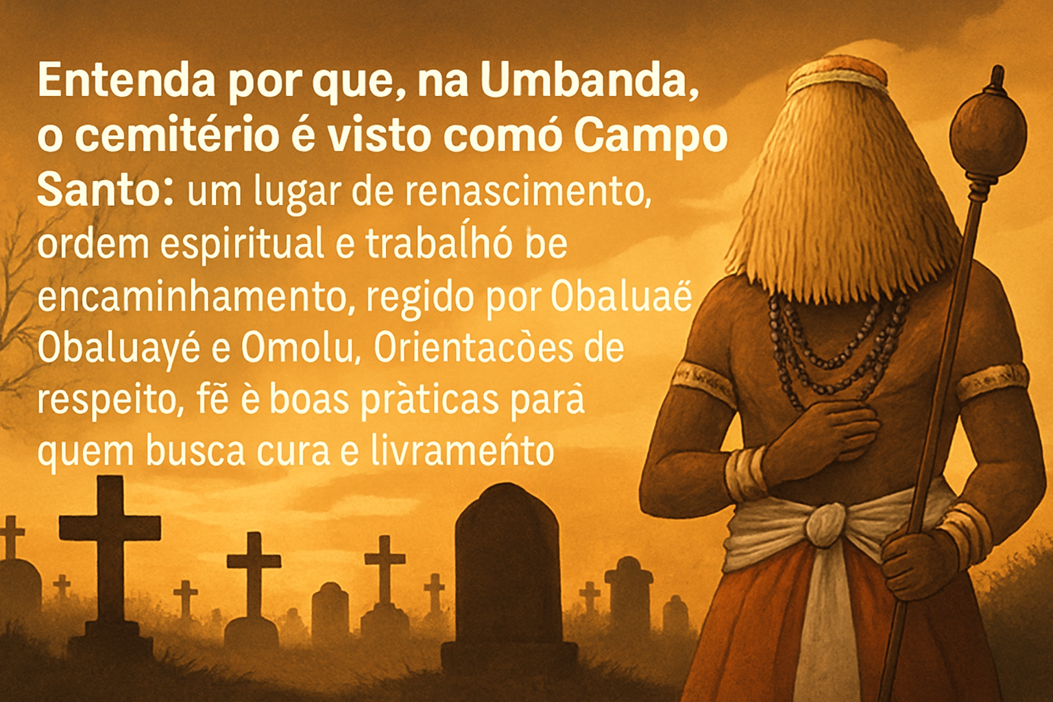 Imagem de capa do artigo: Cemitério como Campo Santo na Umbanda: Oba Luayê, Omolu e os Pontos de Força das Almas