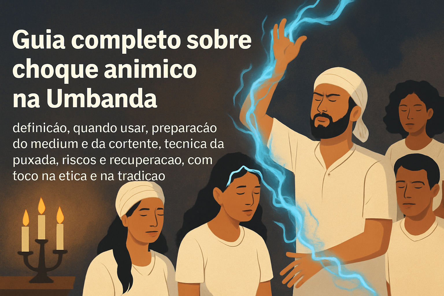 Imagem de capa do artigo: Choque Anímico na Umbanda: Guia Essencial para Puxada, Preparação e Cuidados