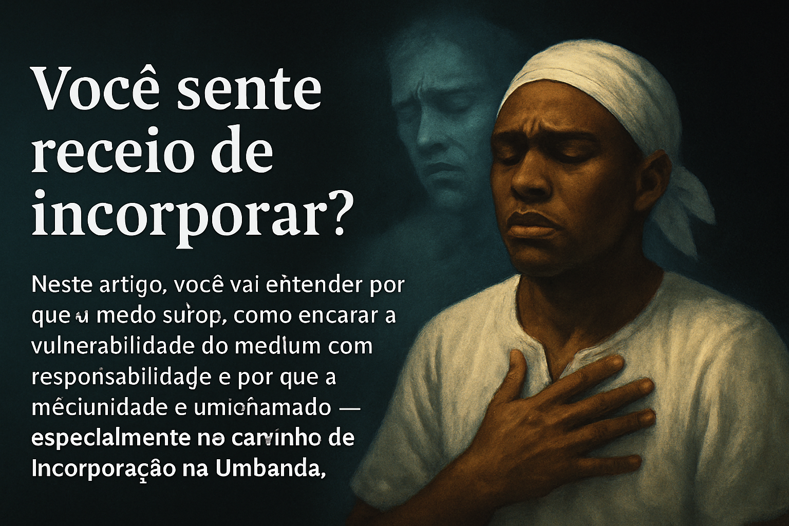 Imagem de capa do artigo: Como Quebrar o Medo de Incorporar na Umbanda: Entenda Vulnerabilidade, Responsabilidade e o Chamado da Espiritualidade