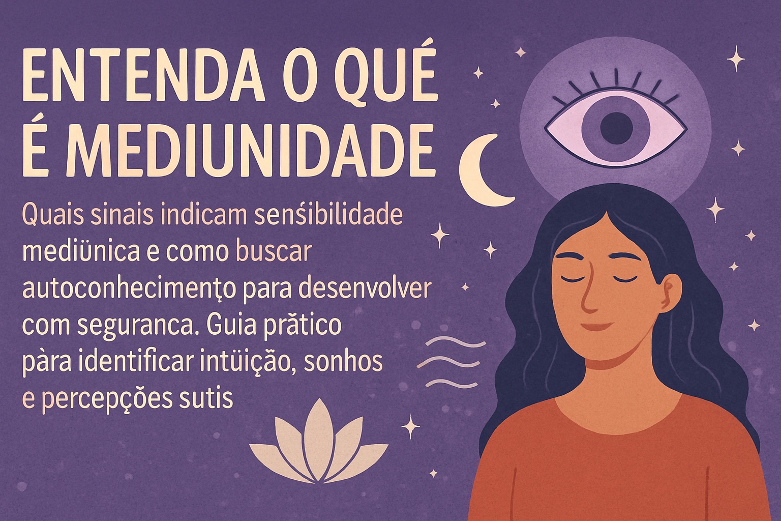 Imagem de capa do artigo: Como Saber se Você é Médium: Sinais, Autoconhecimento e Desenvolvimento (Visão Espírita-Umbandista)