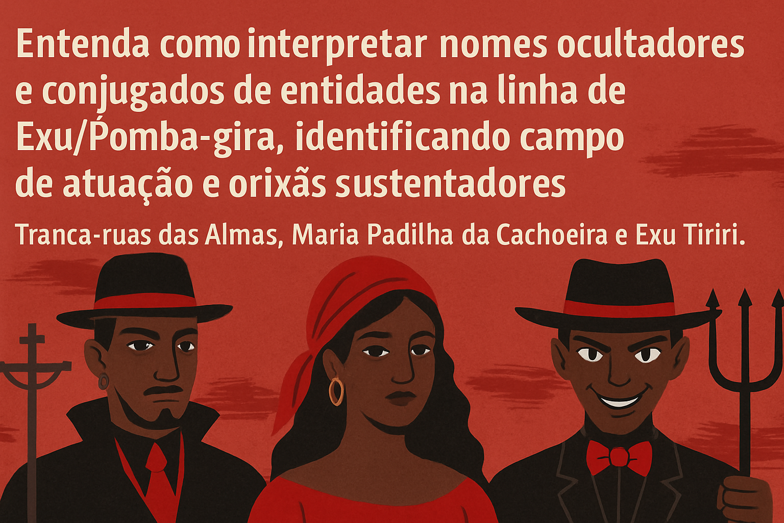 Imagem de capa do artigo: Como interpretar nomes de entidades (Tranca-ruas, Maria Padilha, Tiriri): fundamentos e campos de atuação