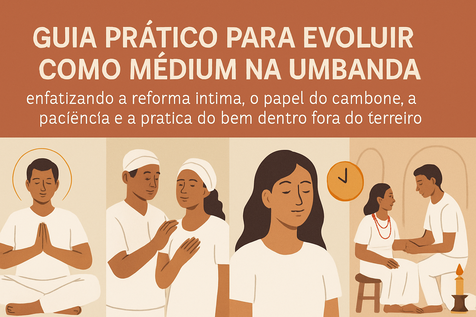 Imagem de capa do artigo: Como ser um bom médium na Umbanda: princípios, evolução e prática do bem