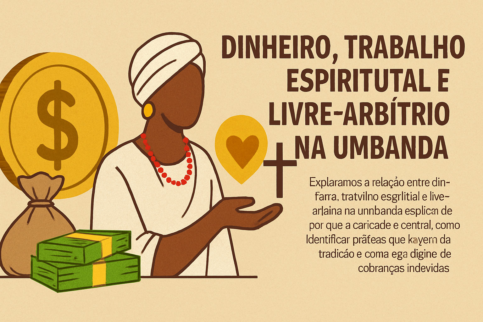 Imagem de capa do artigo: Dinheiro e Espiritualidade na Umbanda: Por que a Caridade é Lei no Terreiro