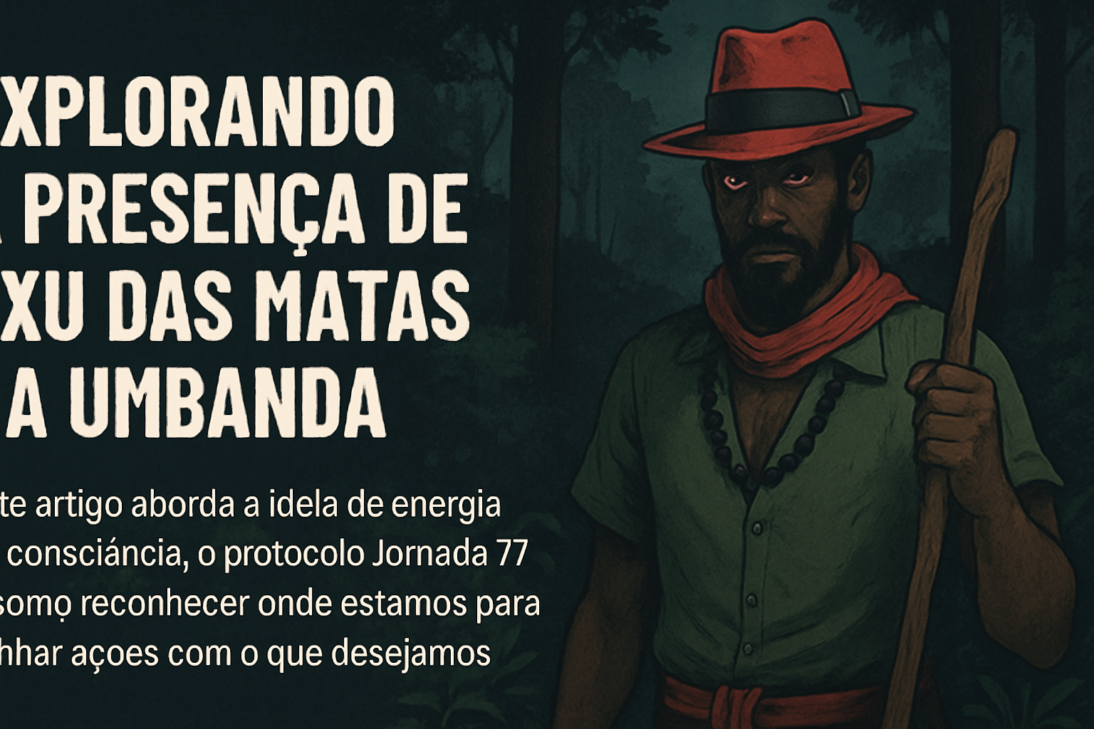 Imagem de capa do artigo: Exu das Matas na Umbanda: Jornada 77 e a Energia de Consciência para Movimentar a Prosperidade