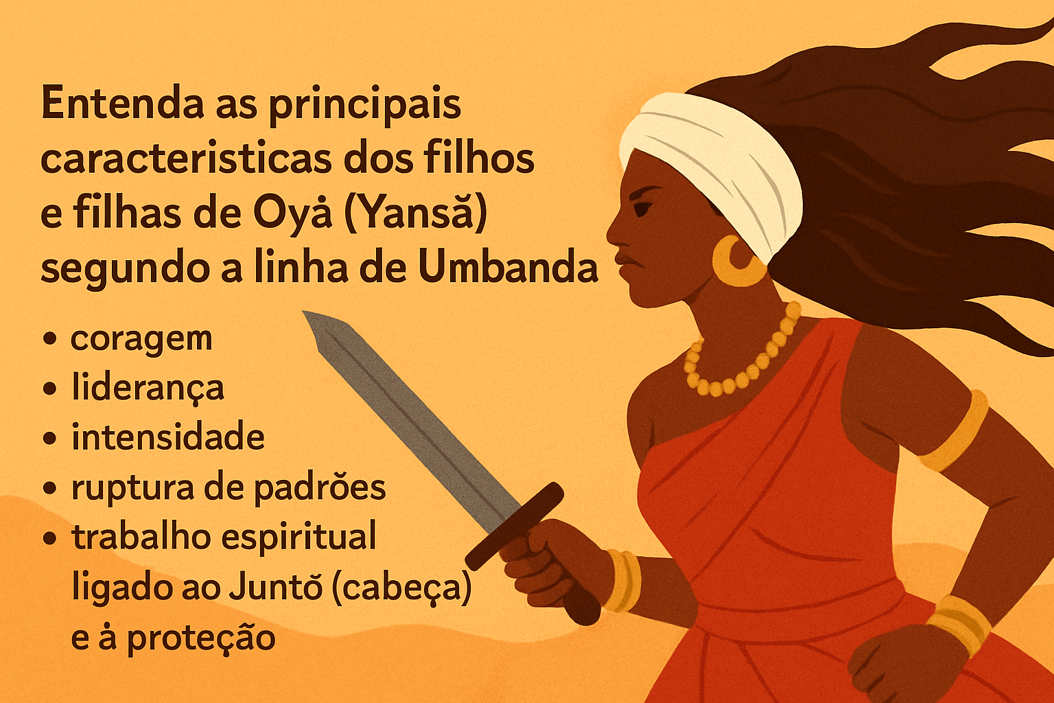 Imagem de capa do artigo: Filhos e Filhas de Oyá (Yansã): Força, Movimentos e Blindagem Espiritual na Umbanda