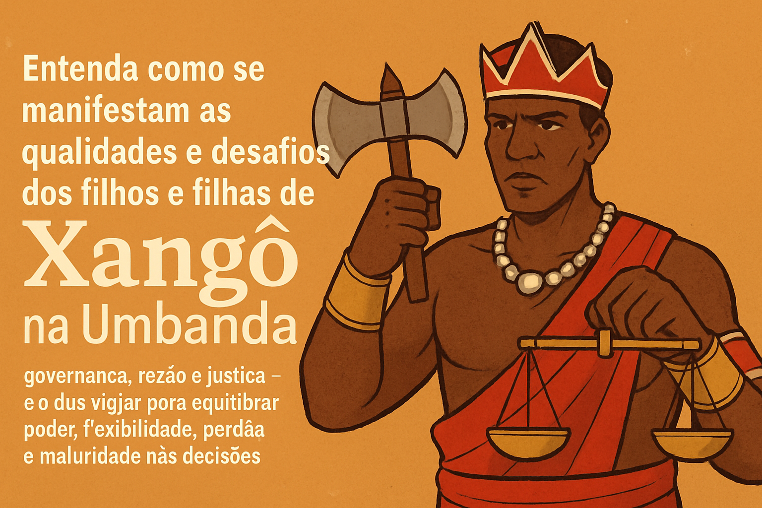 Imagem de capa do artigo: Filhos e Filhas de Xangô: Justiça, Liderança e os Cuidados com o Ego (Umbanda)