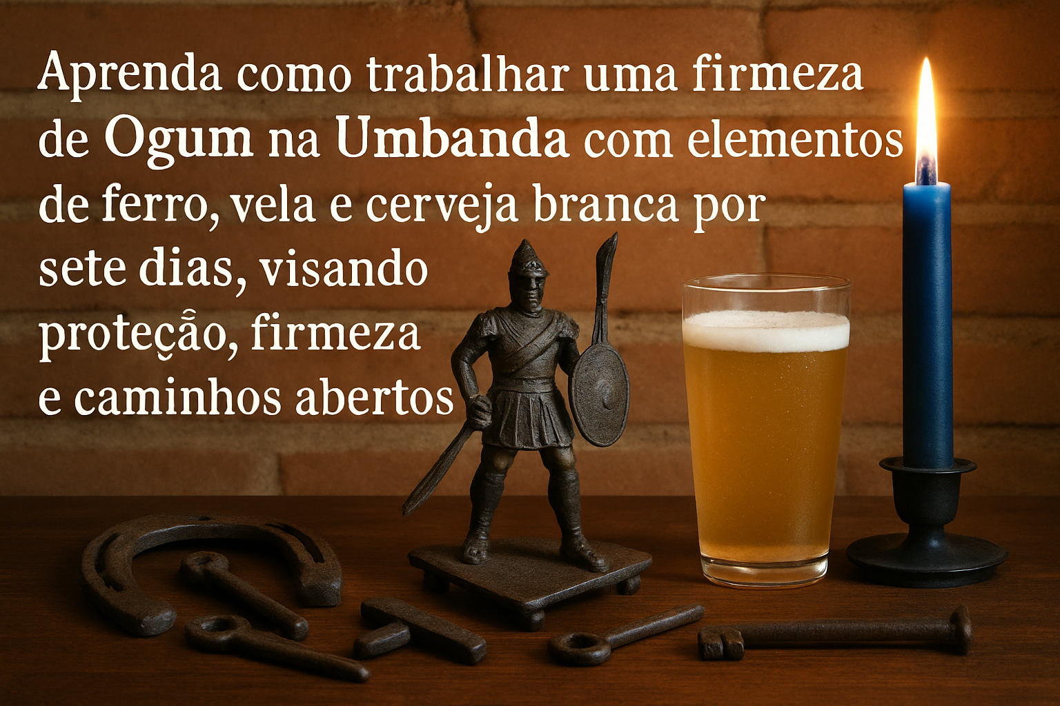 Imagem de capa do artigo: Firmeza de Ogum na Umbanda (7 dias): proteção e caminhos abertos com fundamento no ferro