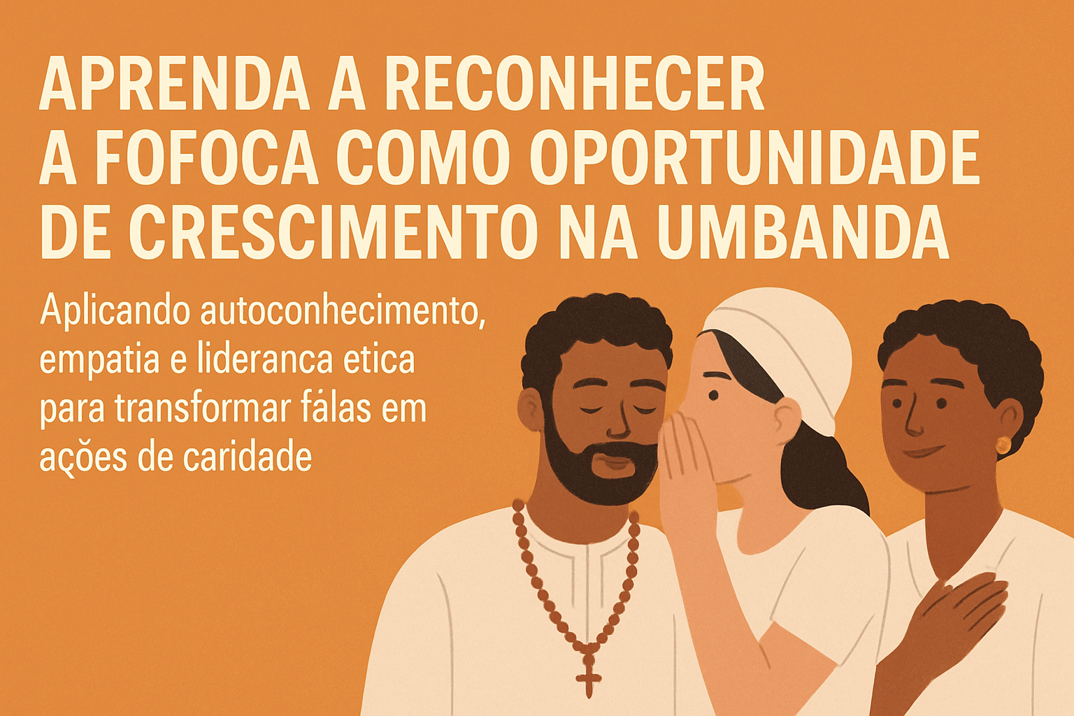 Imagem de capa do artigo: Fofoca, Ética e Autoconhecimento na Umbanda: Transformar Palavras em Luz na Caminhada Espiritual