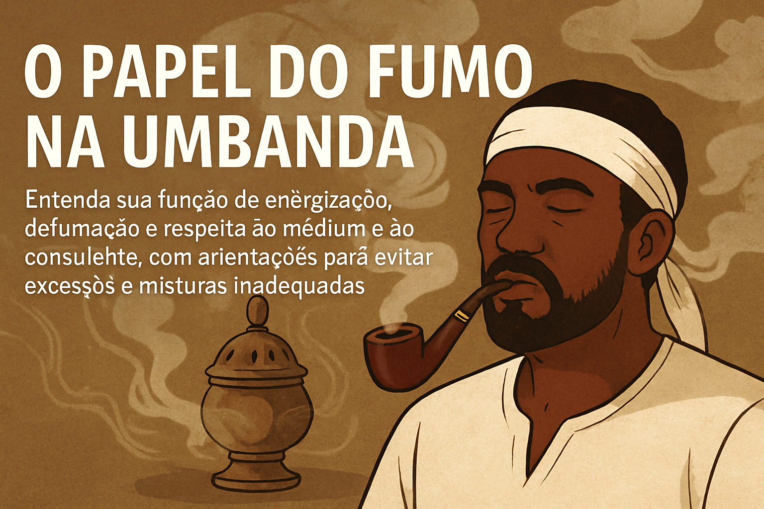 Imagem de capa do artigo: Fumo na Umbanda: guia prático para uso responsável e respeitoso
