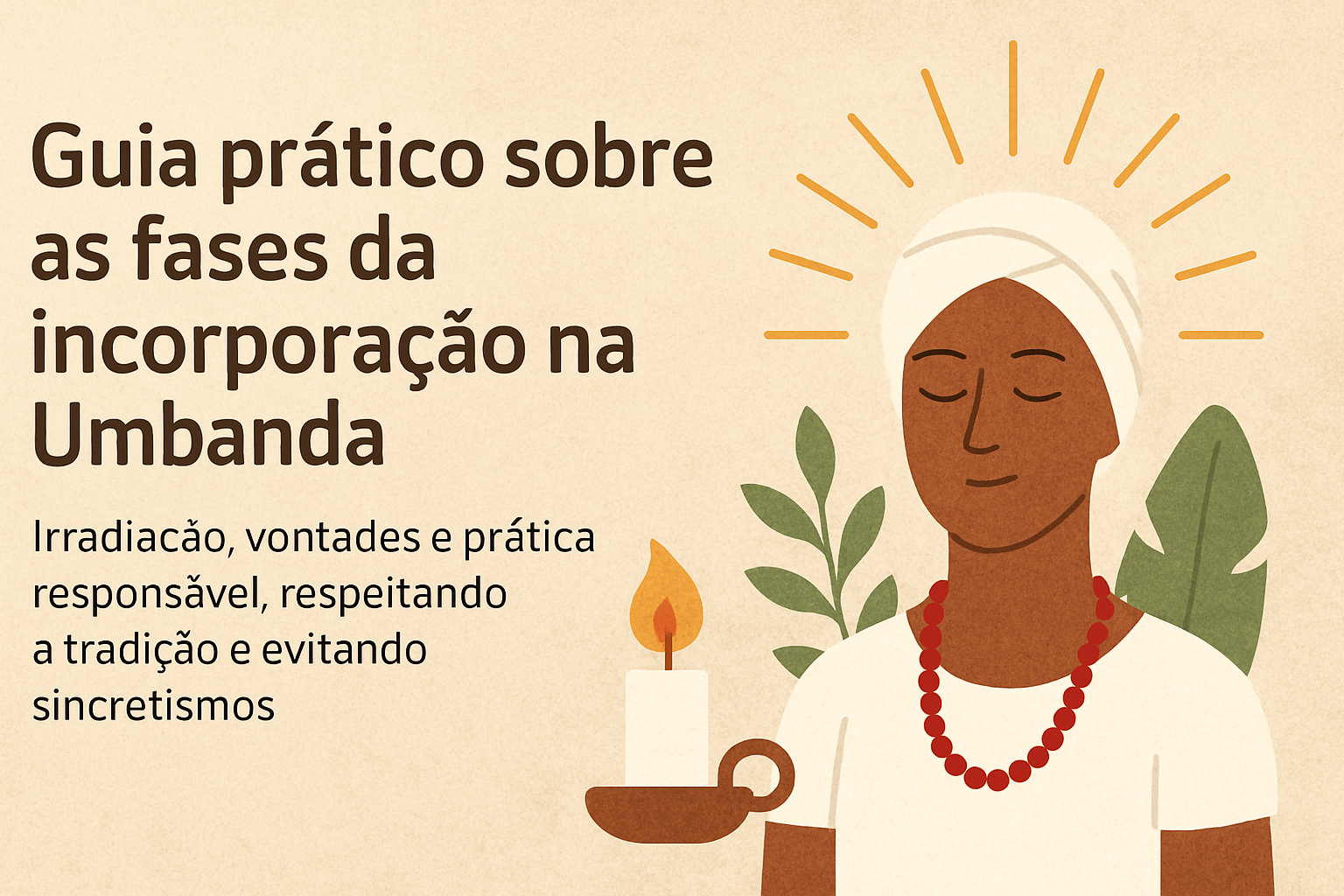 Imagem de capa do artigo: Incorporação na Umbanda: fases, irradiação e desenvolvimento seguro da mediunidade