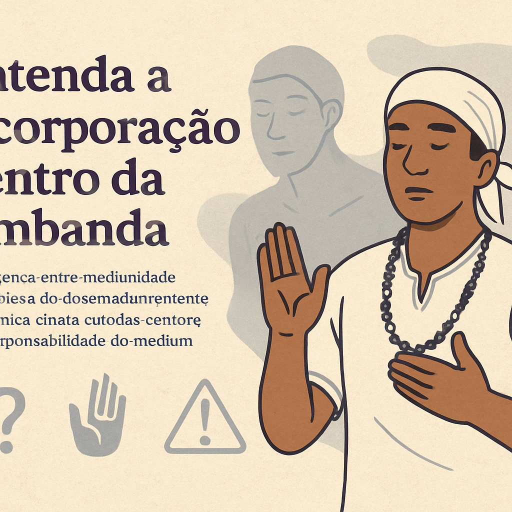 Imagem de capa do artigo: Incorporação na Umbanda: guia completo sobre mediunidade, desenvolvimento e ética