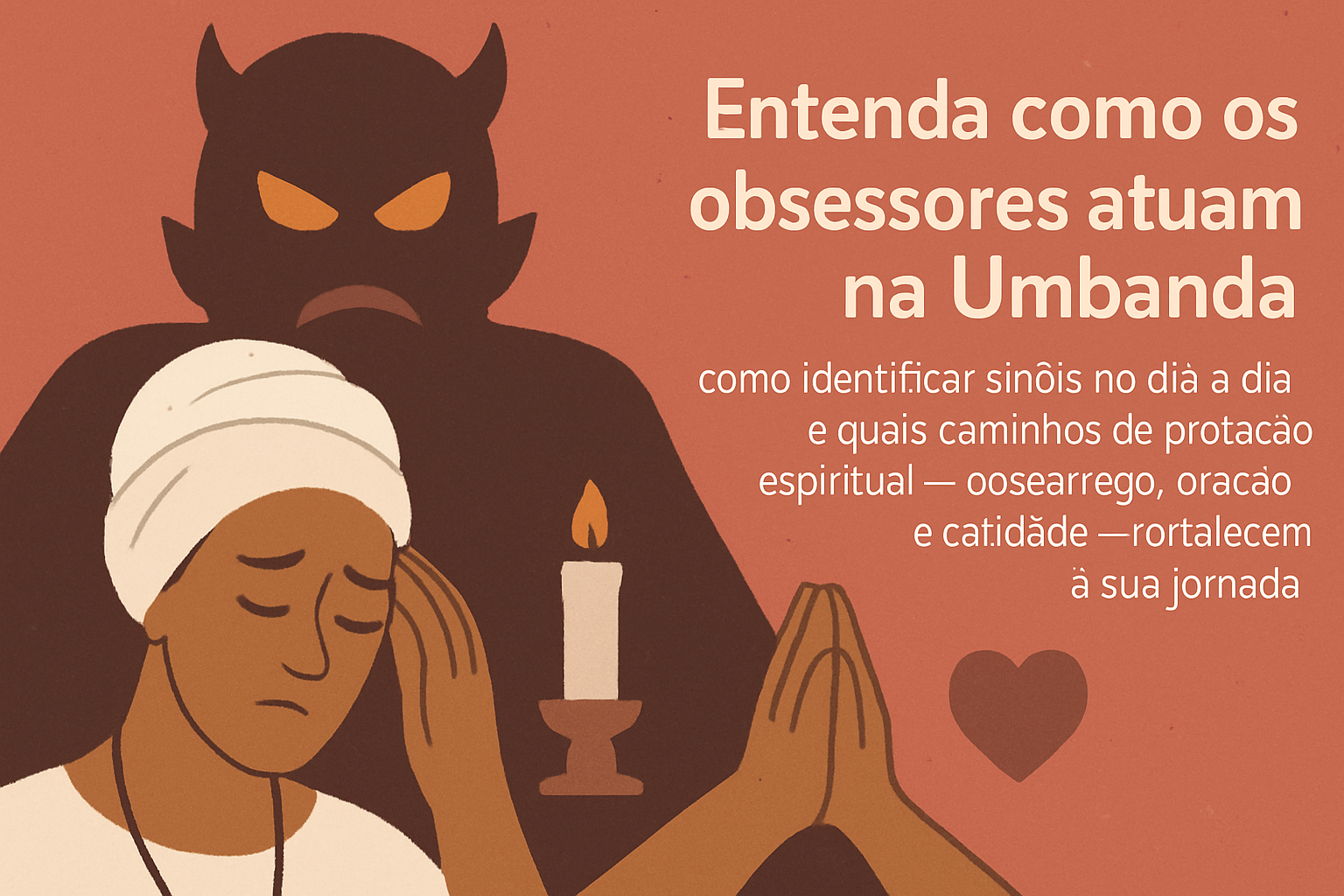 Imagem de capa do artigo: Obsessores na Umbanda: reconhecer, compreender e se proteger com fé
