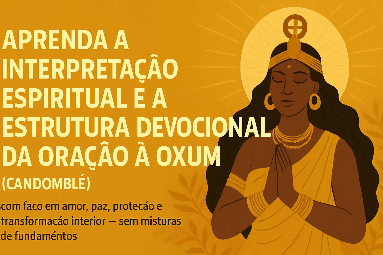 Oração à Mamãe Oxum: Amor, doçura e proteção nas águas