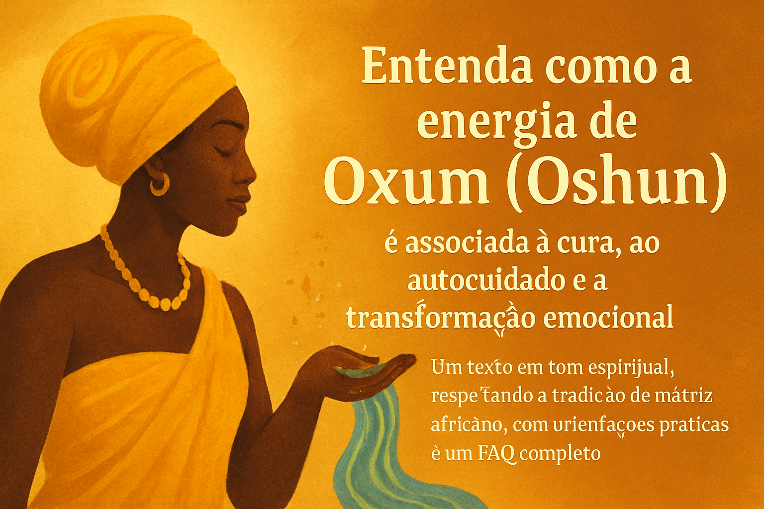 Oxum e a Cura das Feridas Emocionais: Como se Permitir Receber o Amor