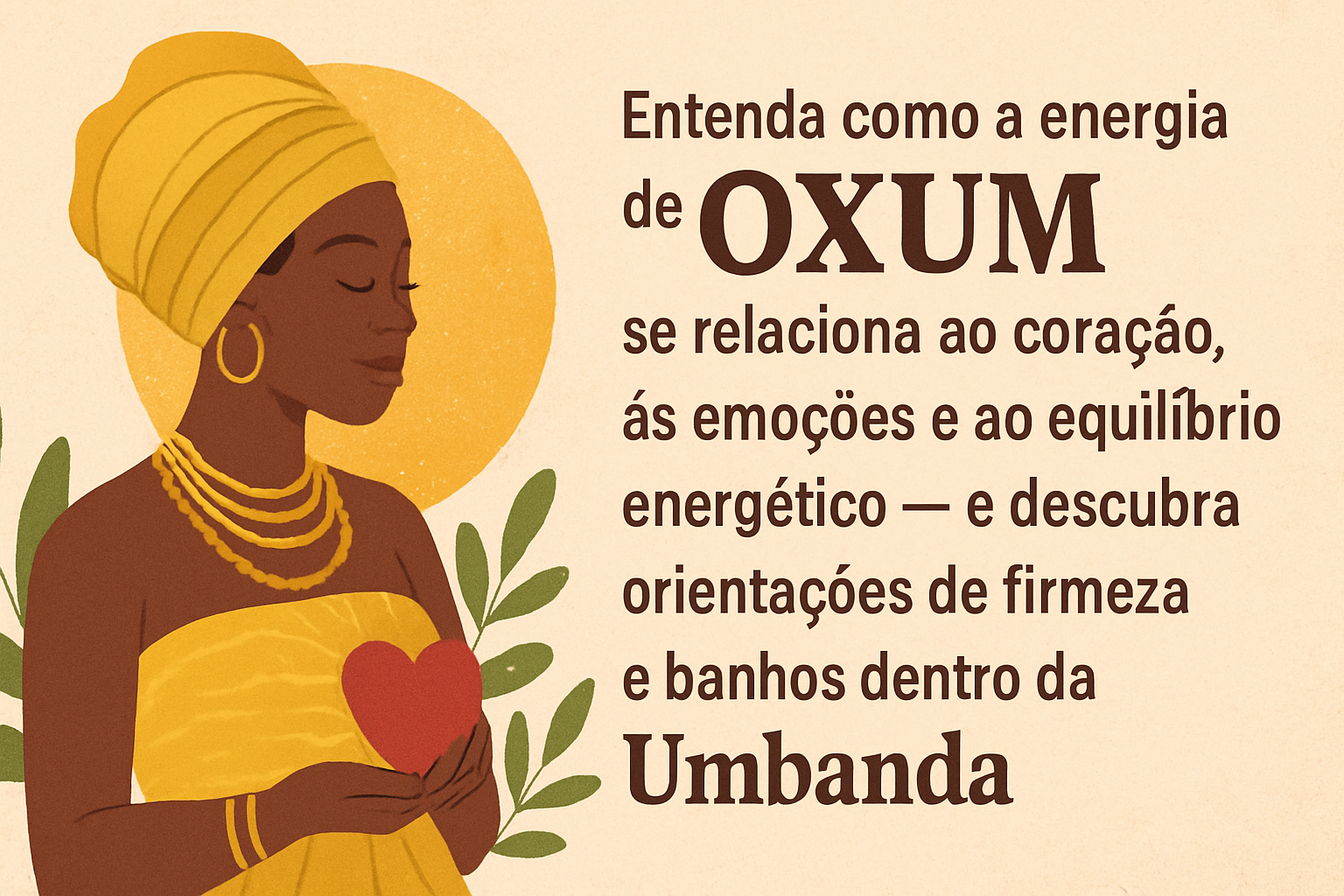 Imagem de capa do artigo: Oxum, o Chacra Cardíaco e a Cura Emocional: por que a Energia do Coração fortalece sua imunidade