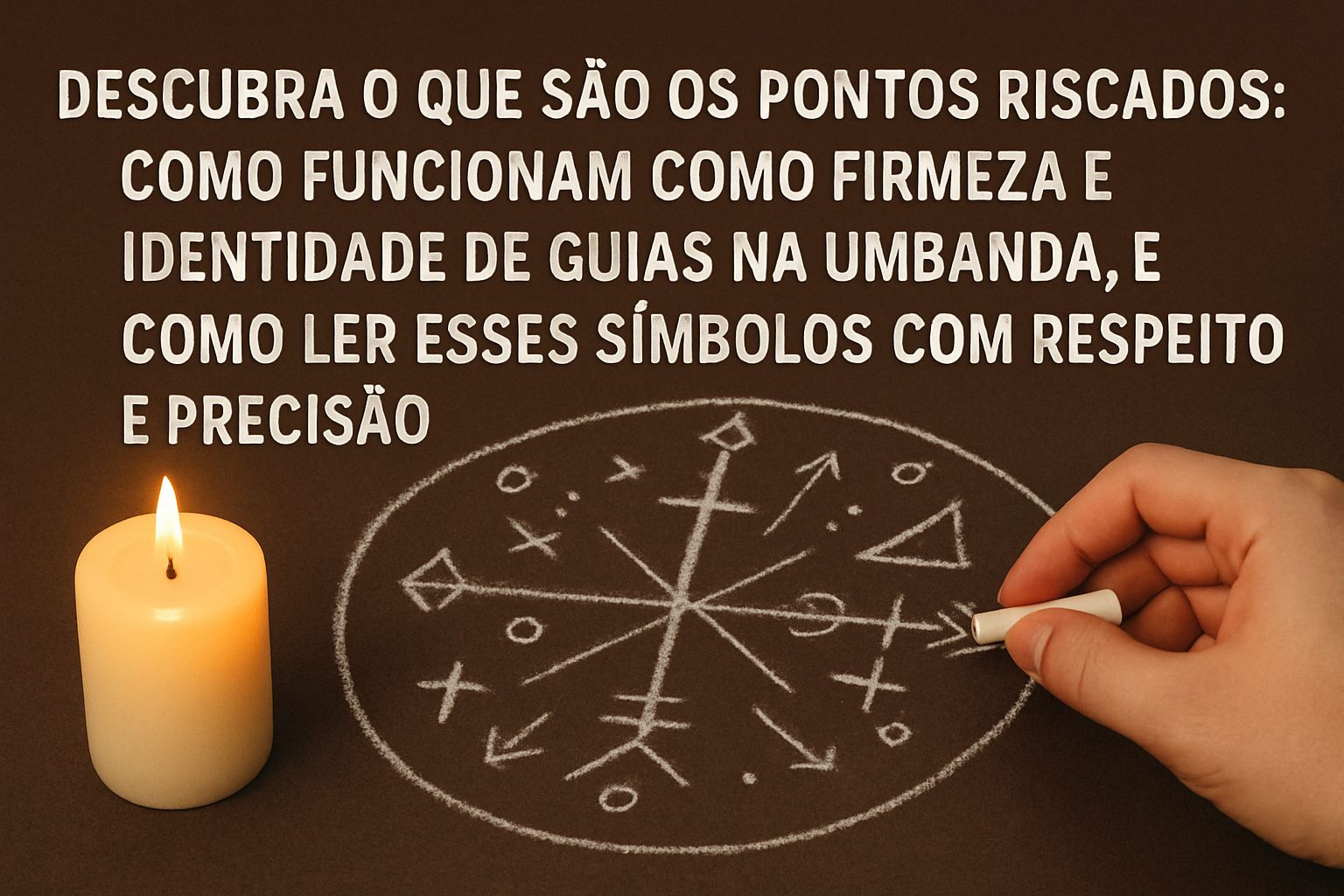 Imagem de capa do artigo: Pontos Riscados na Umbanda: Guia Completo para Entender a Identidade e a Firmeza das Entidades