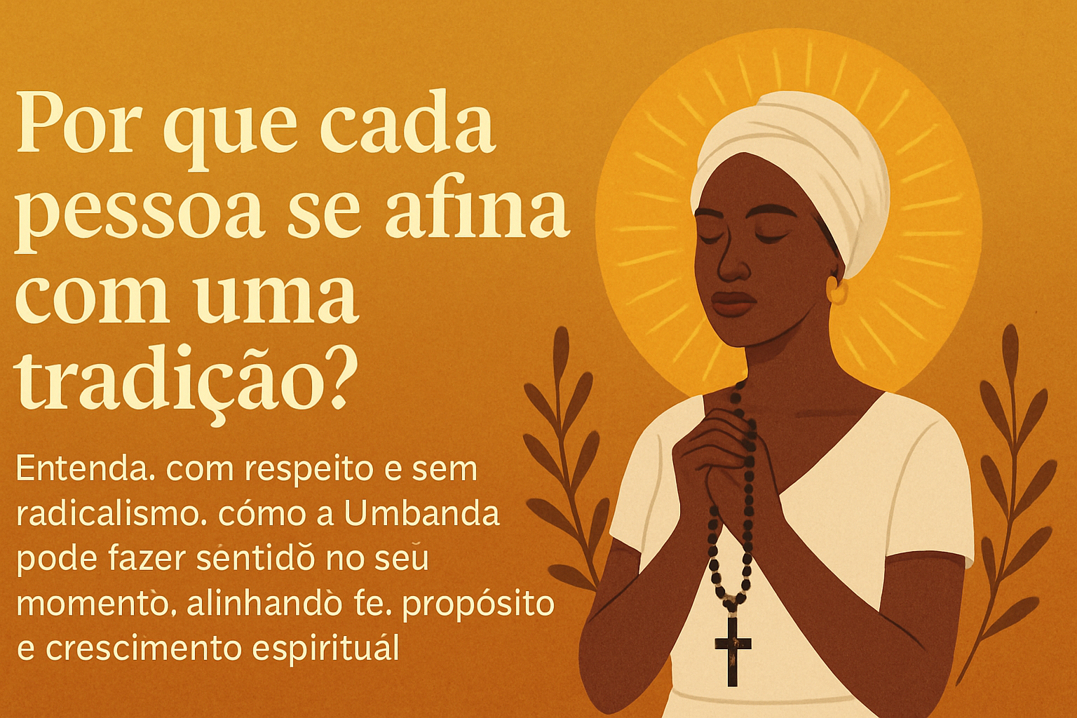 Imagem de capa do artigo: Por que a religião “se encaixa” na sua caminhada? Direcionamento, afinidade e propósito na Umbanda