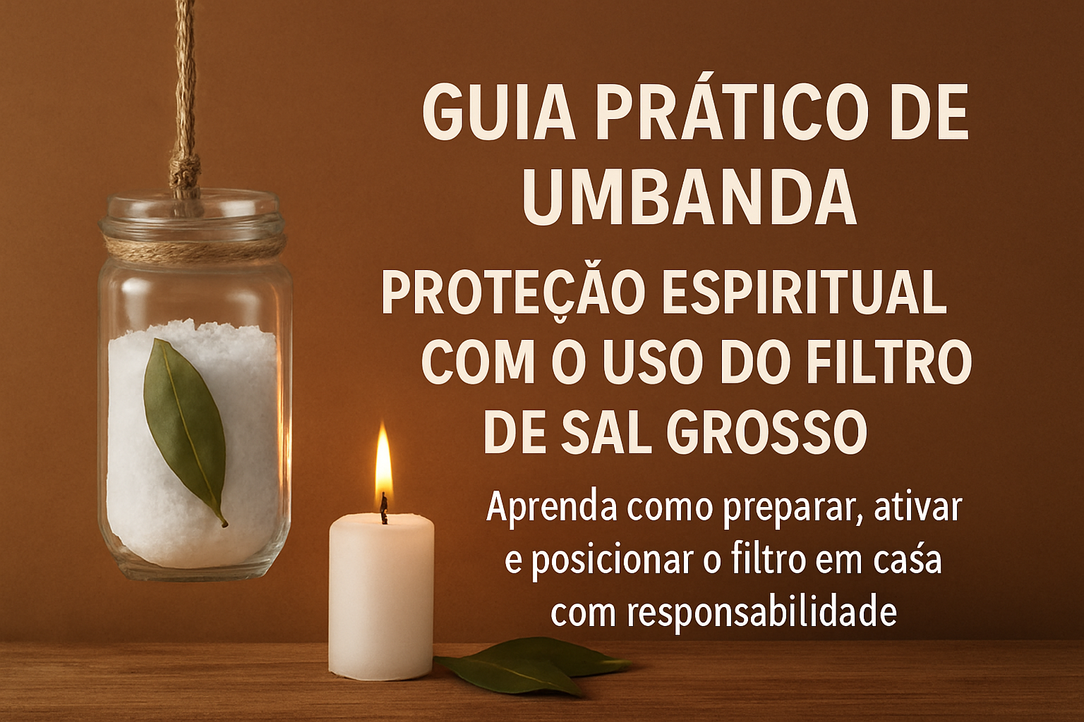 Imagem de capa do artigo: Proteção Energética na Umbanda: Filtro de Sal Grosso para o Lar
