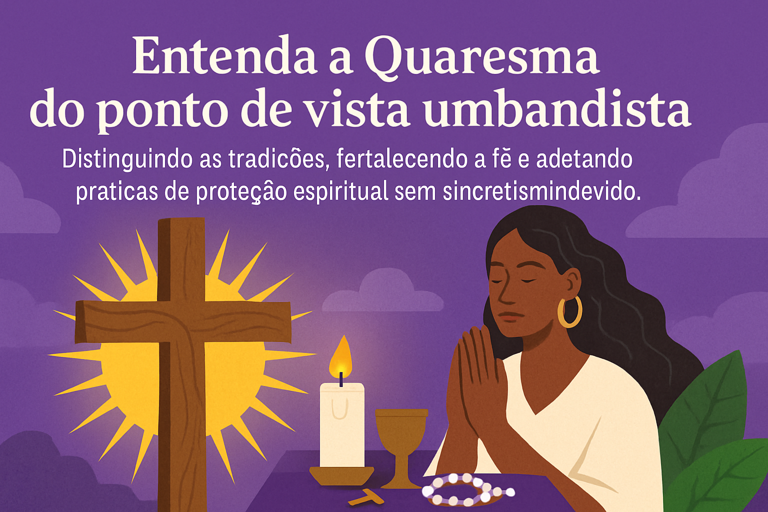 Imagem de capa do artigo: Quaresma na Umbanda: compreenda, proteja-se e aprenda sem misturar raízes