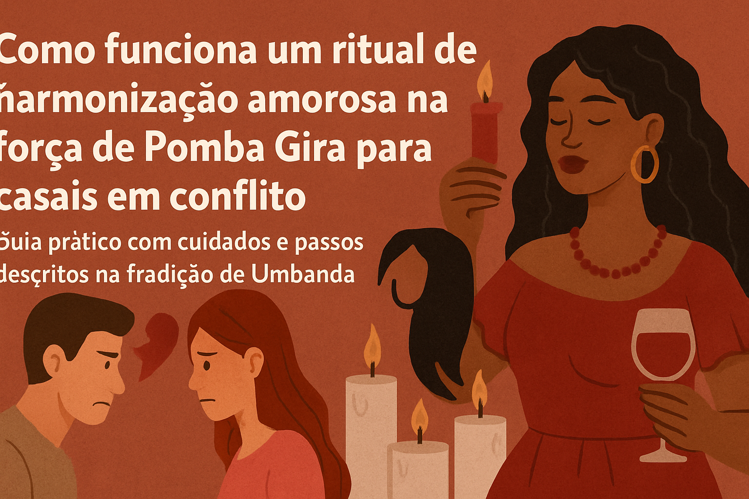 Imagem de capa do artigo: Ritual de Harmonização com Pomba Gira para Relacionamentos (Umbanda)