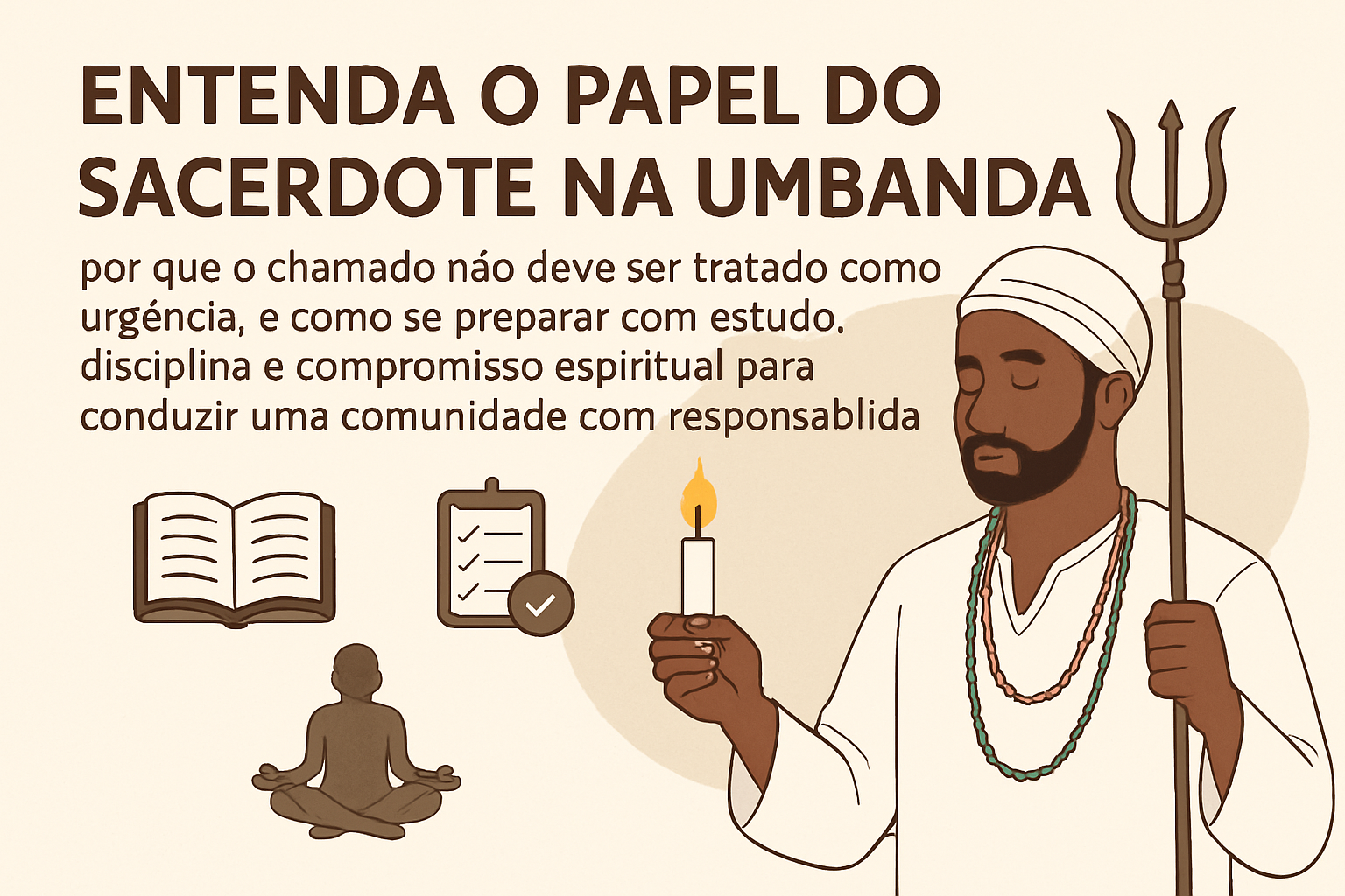 Imagem de capa do artigo: Sacerdócio na Umbanda: como reconhecer o chamado e se preparar para abrir um terreiro com fundamento
