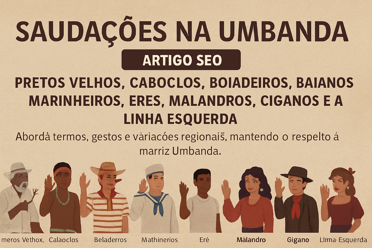 Imagem de capa do artigo: Saudações dos Guias Espirituais na Umbanda: Guia Prático de Saudações, Palavras e Gestos