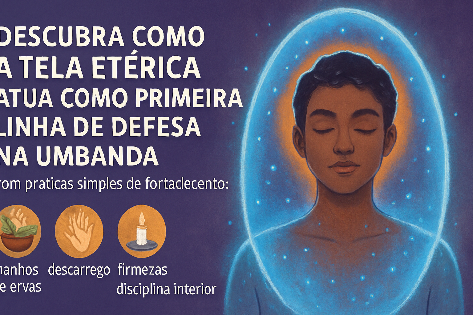 Imagem de capa do artigo: Tela Etérica na Umbanda: Proteção Espiritual e Fortalecimento do Escudo Energético