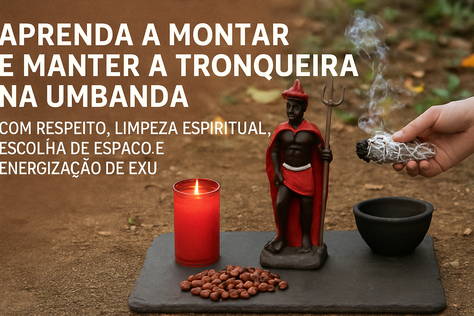 Imagem de capa do artigo: Tronqueira na Umbanda: Guia Prático para Montar o Altar de Exu com Responsabilidade