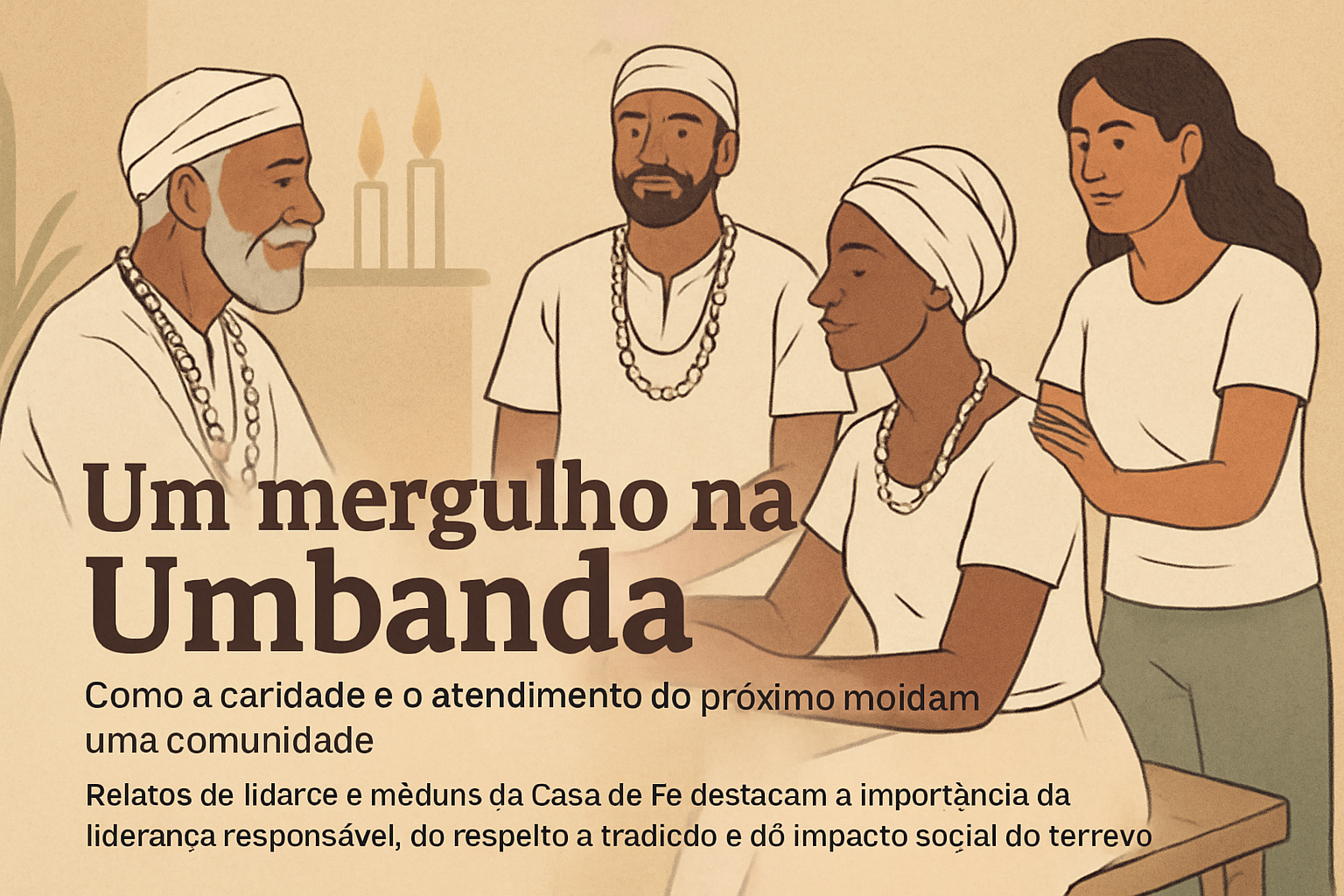 Imagem de capa do artigo: Umbanda: Caridade em ação — a história da Casa de Fé e o legado de Mãe Marilene