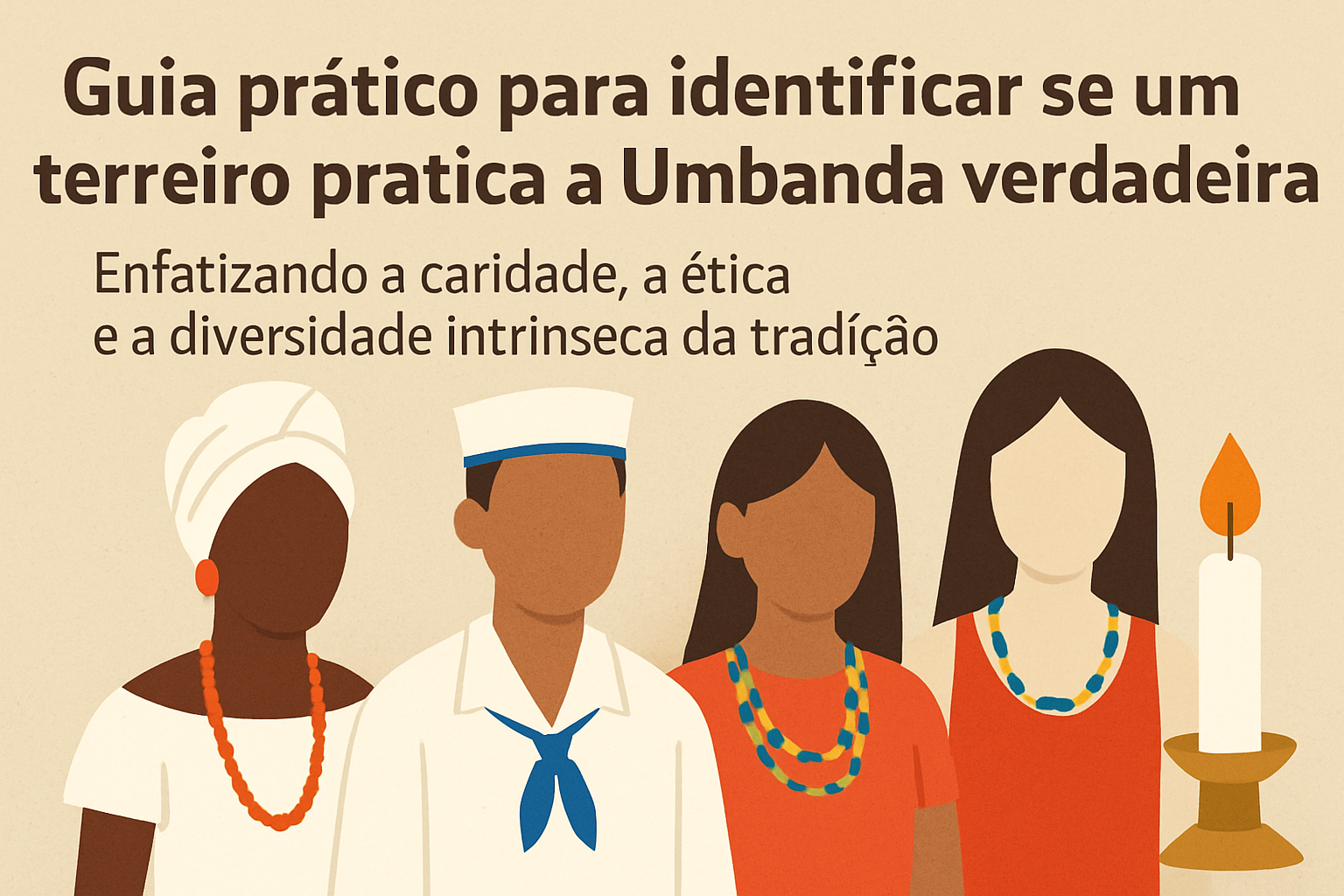 Imagem de capa do artigo: Umbanda Verdadeira: Como Reconhecer um Terreiro Autêntico e Praticar com Caridade