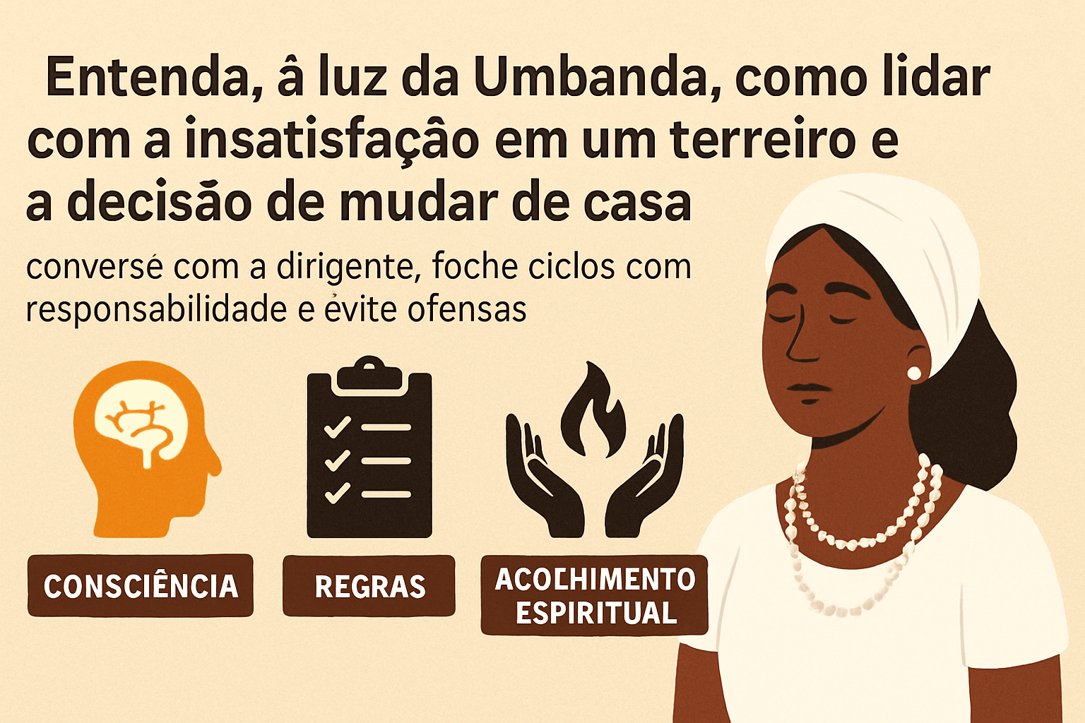 Imagem de capa do artigo: Umbanda e Troca de Terreiro: posso sair sem “desfazer guias”? Orientação com consciência e respeito