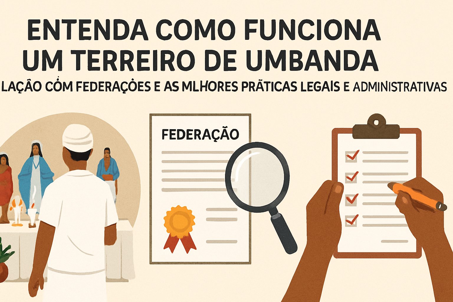 Imagem de capa do artigo: Umbanda: fundamentos, organização de terreiros e o papel das federações