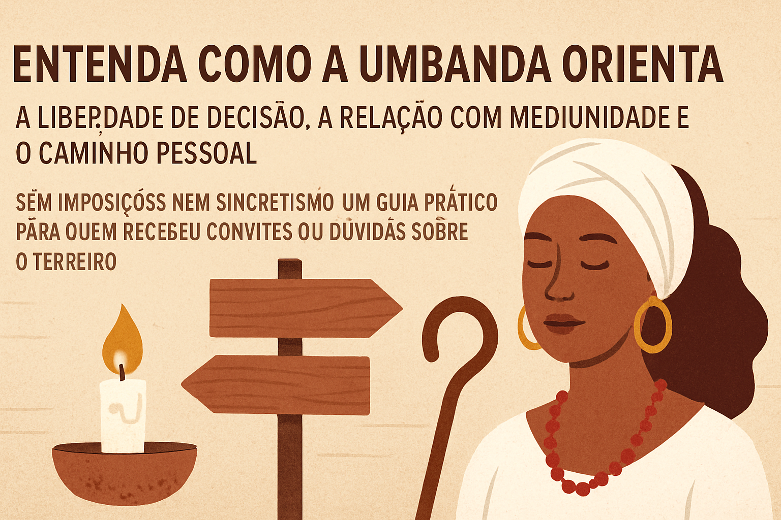 Imagem de capa do artigo: Umbanda: orientações de um Pai/Mãe de Santo sobre desenvolvimento espiritual, escolha e liberdade
