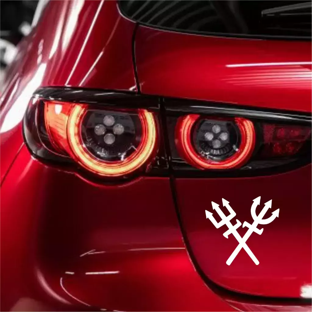 Miniatura 3 de Adesivo Recortado - Tridente 14x15cm