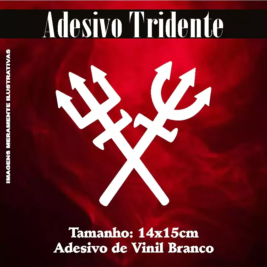 Miniatura 8 de Adesivo Recortado - Tridente 14x15cm