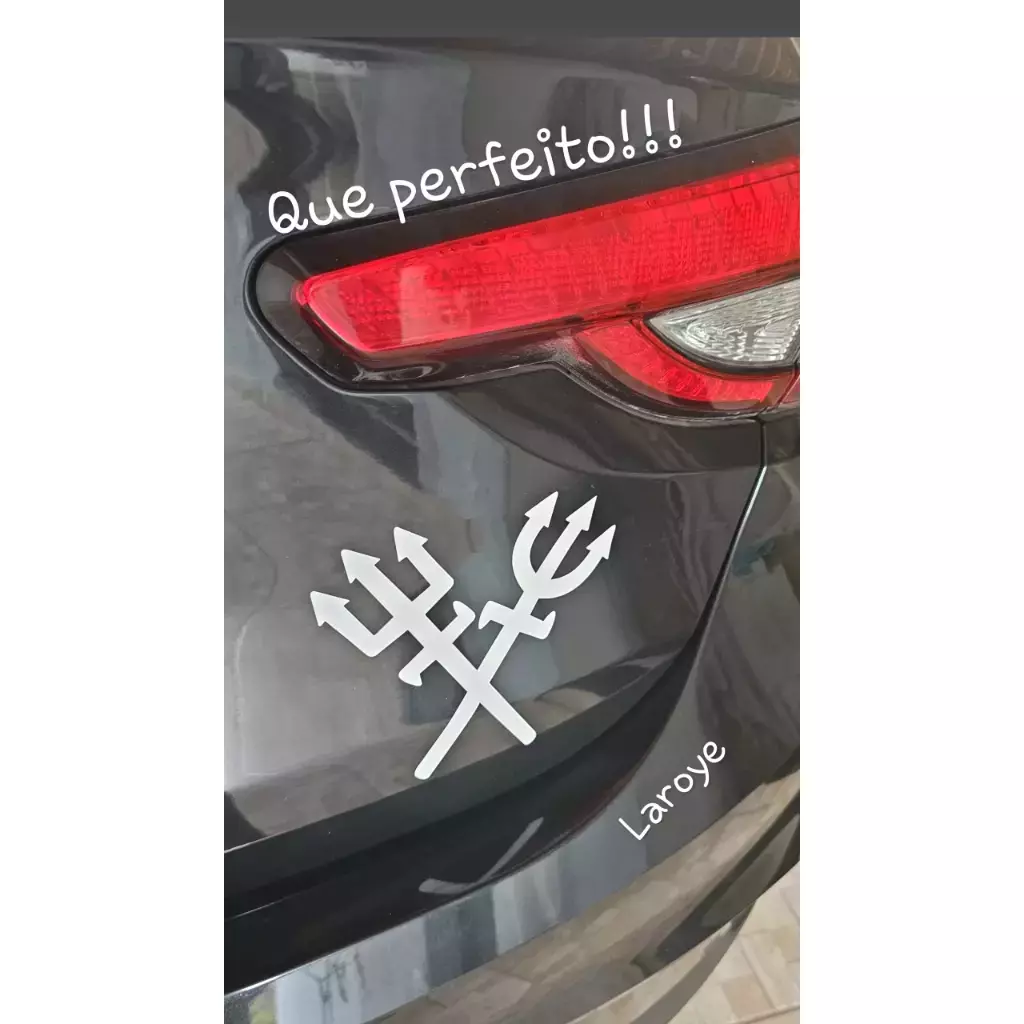 Miniatura 4 de Adesivo Recortado - Tridente 14x15cm