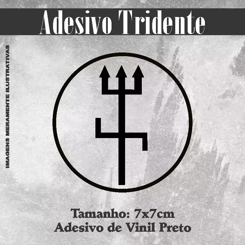 Miniatura 5 de Adesivo Recortado - Tridente 7x7cm