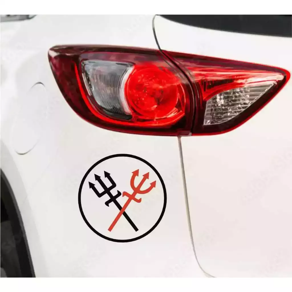 Adesivo Recortado - Tridente 11X11CM