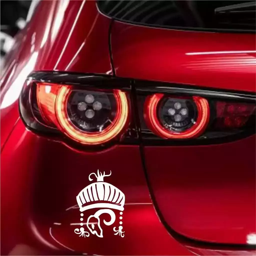 Miniatura 2 de Adesivo De Carro Baianos Umbanda Candomblé Orixá