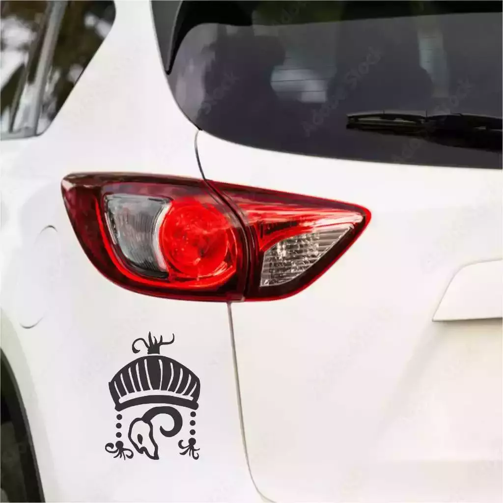 Miniatura 3 de Adesivo De Carro Baianos Umbanda Candomblé Orixá