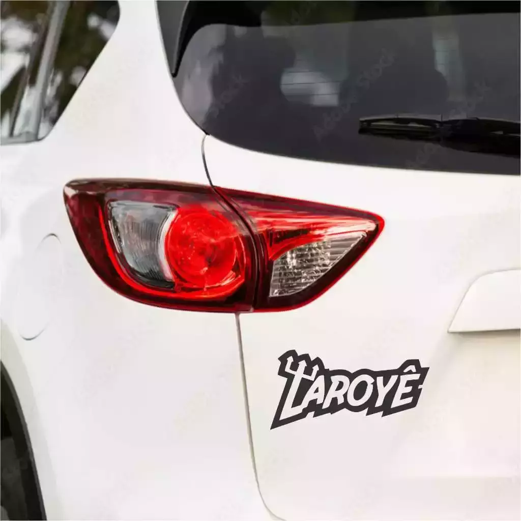 Miniatura 4 de Adesivo Recortado - LAROYÊ UMBANDA CANDOMBLÉ 16x8